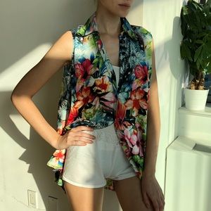 La Palapa Floral Print Tunic